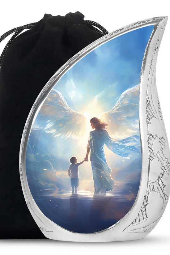 Divine Angel Light Memorial Urn - Spiritual Cremation Urn For Loved Ones