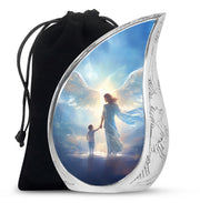 Divine Angel Light Memorial Urn - Spiritual Cremation Urn For Loved Ones