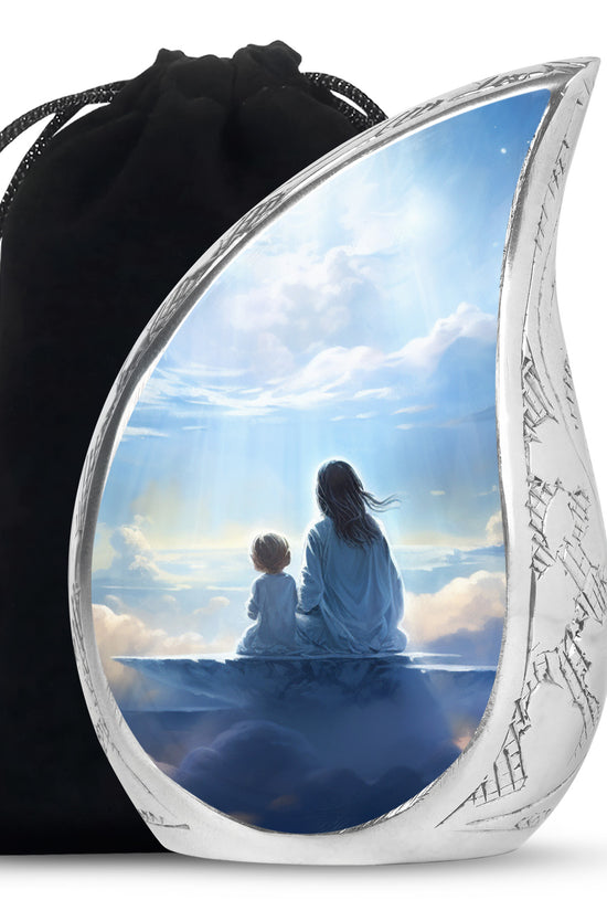 Heaven Cloud Memorial Urn - Peaceful Angel Cremation Urn For Male & Female