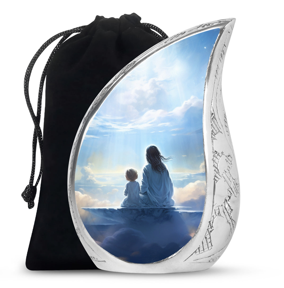 Heaven Cloud Memorial Urn - Peaceful Angel Cremation Urn For Male & Female