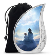Heaven Cloud Memorial Urn - Peaceful Angel Cremation Urn For Male & Female