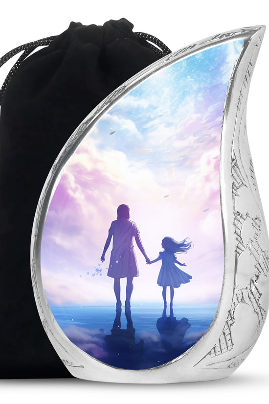 Peaceful Sky Memorial Urn - Heavenly Angel Cremation Urn For Loved Ones