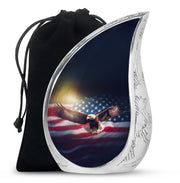 American Tribute Cremation Urn - Military Funeral Urn For Male & Female