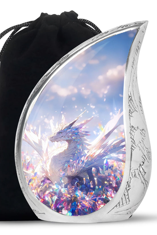 Crystal Dragon Spirit Funeral Urn For Human Ashes - Decorative Burial Urn