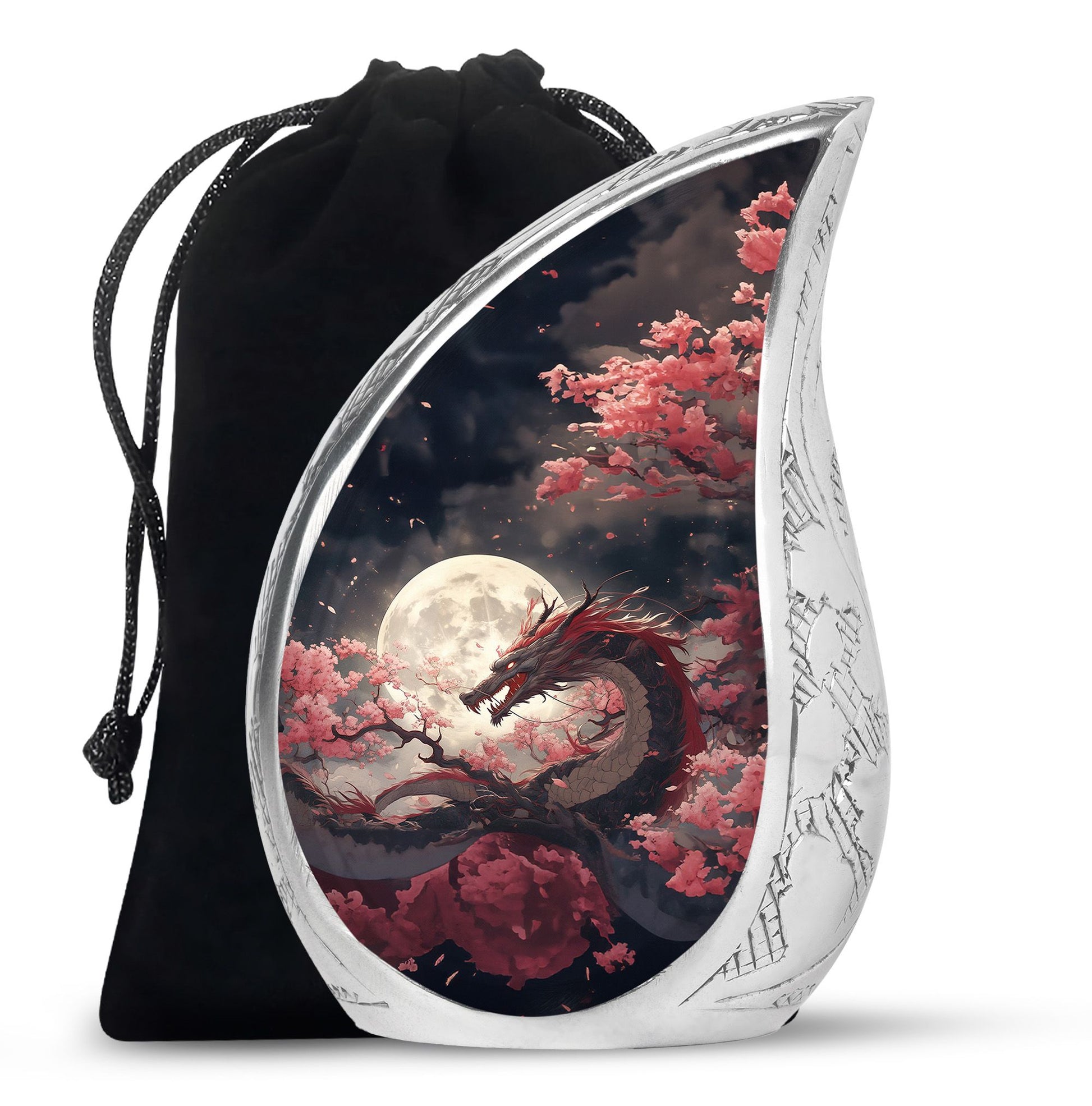 Red Dragon Funeral Urn - Beautiful Theme Memorial Urn For Loved Ones
