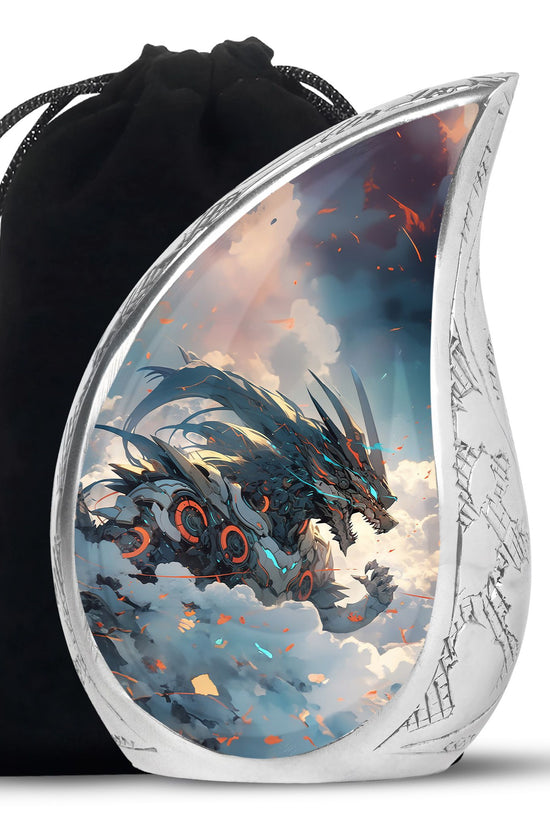 Dragon Warrior Memorial Urn For Adults - Premium Funeral Urn For Adult Ashes