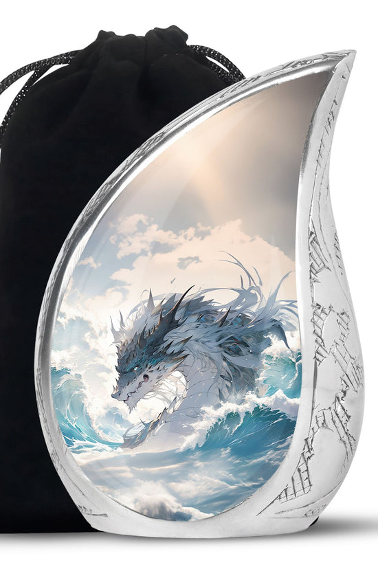 Dragon Mountain Fantasy Cremation Urn - Burial Urn For Adult Ashes