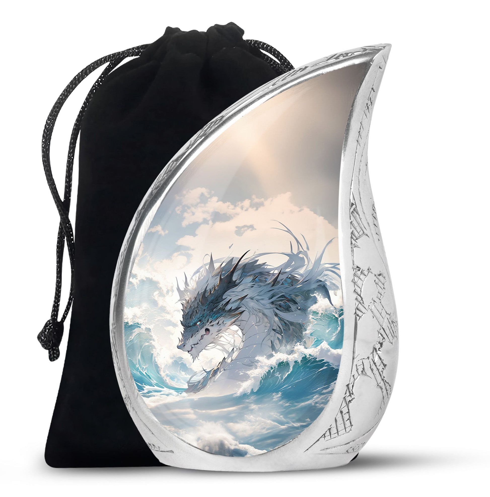 Dragon Mountain Fantasy Cremation Urn - Burial Urn For Adult Ashes