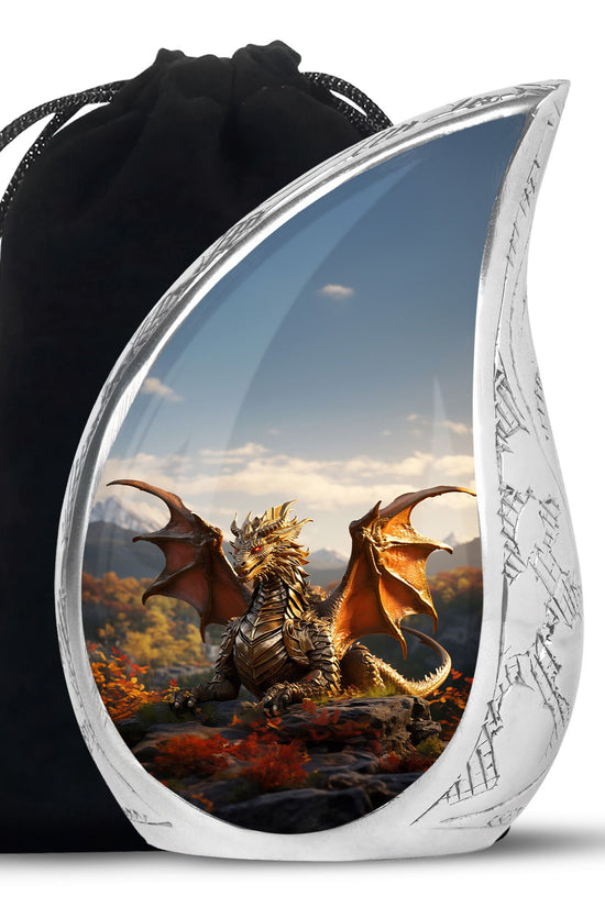 Dragon Heaven Memorial Urn For Adults - Elegant Cremation Urn For Adults