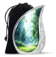 Forest Landscape Funeral Urn - Nature Cremation Urn For Human Ashes