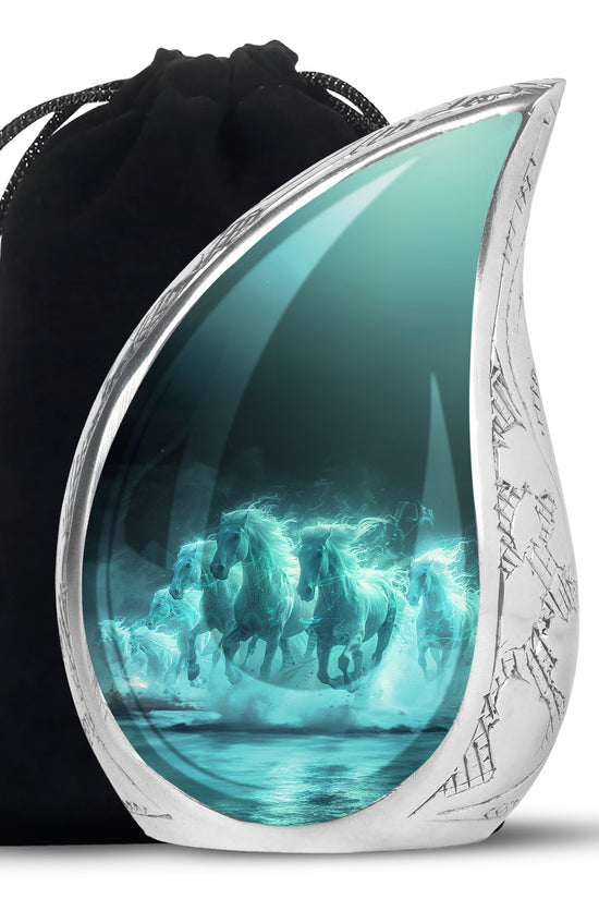 Horse Cremation Urns For Ashes - Memorial Urn For Adult Ashes