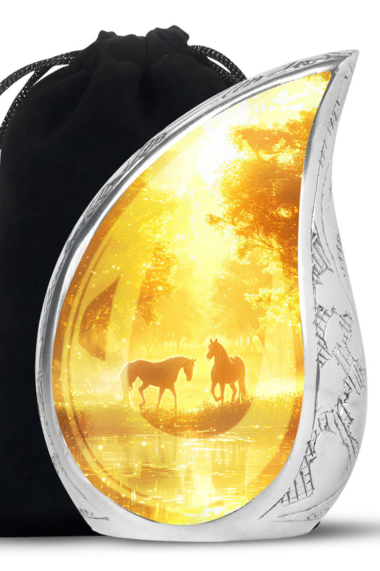 Horse Funeral Urn For Ashes - Divine Memorial Urn For Human Ashes