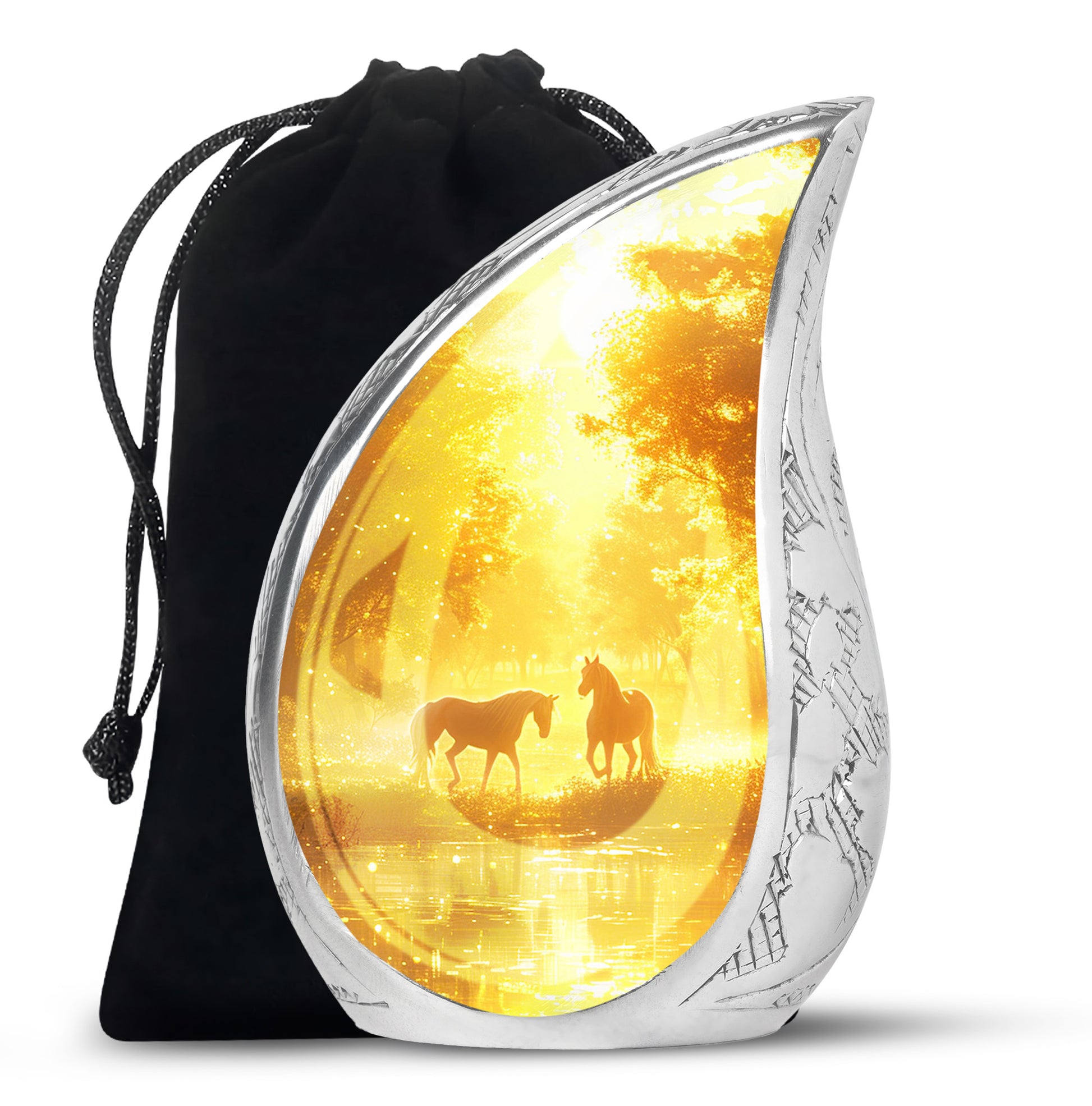 Horse Funeral Urn For Ashes - Divine Memorial Urn For Human Ashes