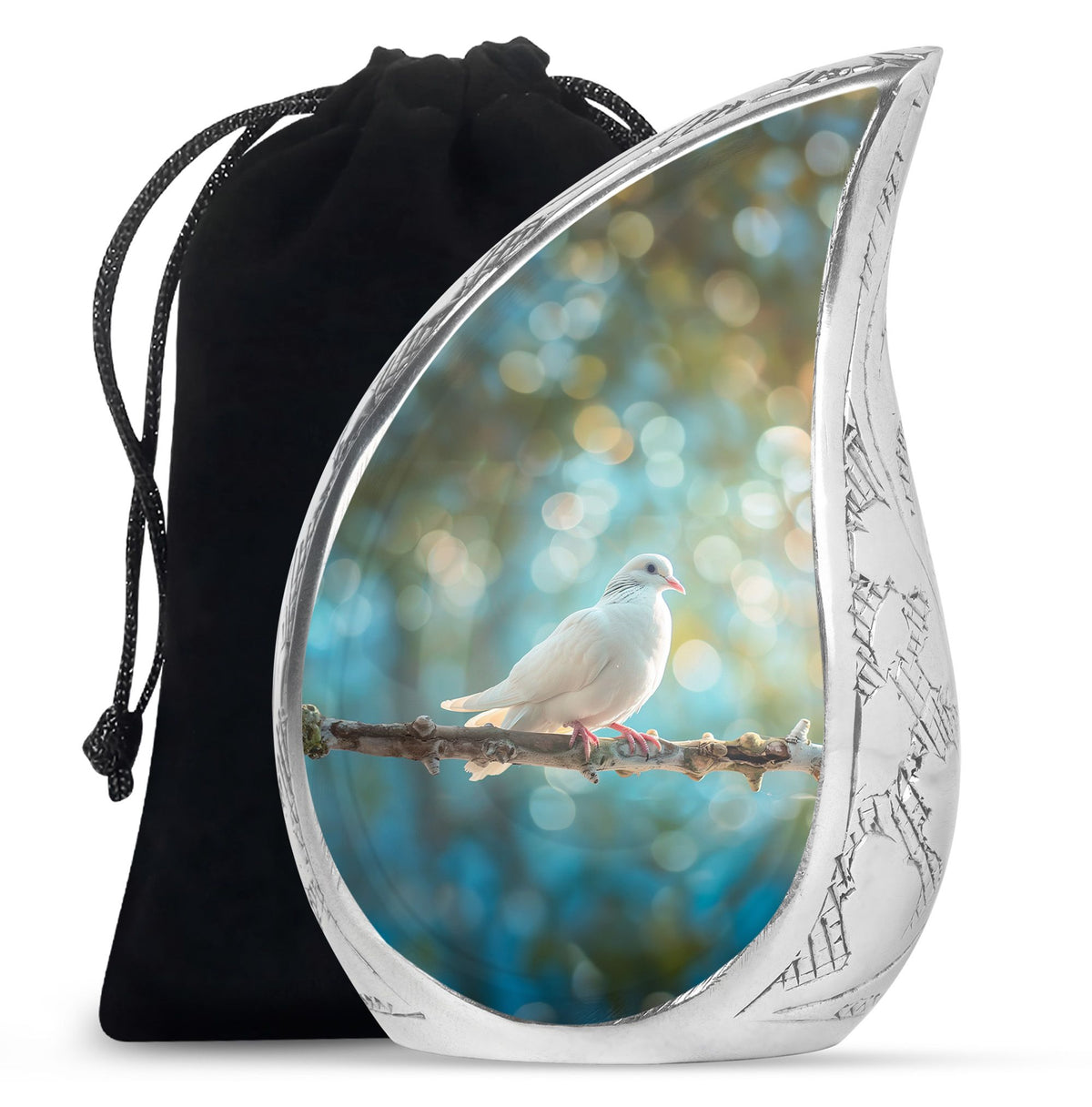 Dove Memorial Urn For Ashes - Forest Funeral Urn For Burial