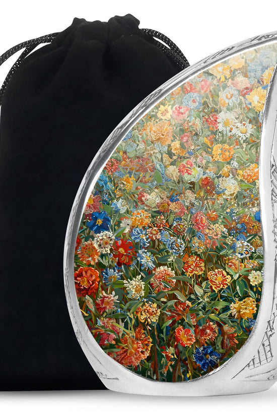Nature Blossom Funeral Urn For Human Ashes - Artistic Floral Landscape Urn