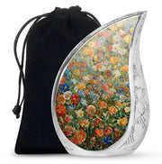 Nature Blossom Funeral Urn For Human Ashes - Artistic Floral Landscape Urn