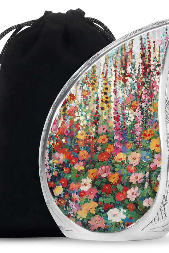 Artistic Flower Memorial Urn - Cremation Urn For Adult Ashes