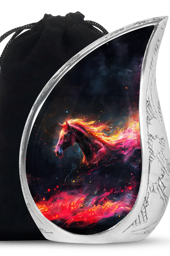 Horse Tribute Memorial Urn - Nature Tribute Funeral Urn For Ashes