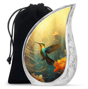 Peaceful Hummingbird Funeral Urn - Elegant Cremation Urn for Adults