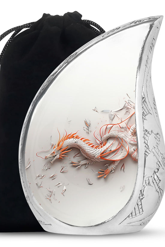 Dragon Cosmic Memorial Urn For Ashes - Galaxy Theme Burial Urn