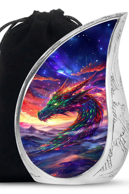 Dragon Flame Funeral Urn For Adults - Decorative Cremation Urn For Ashes