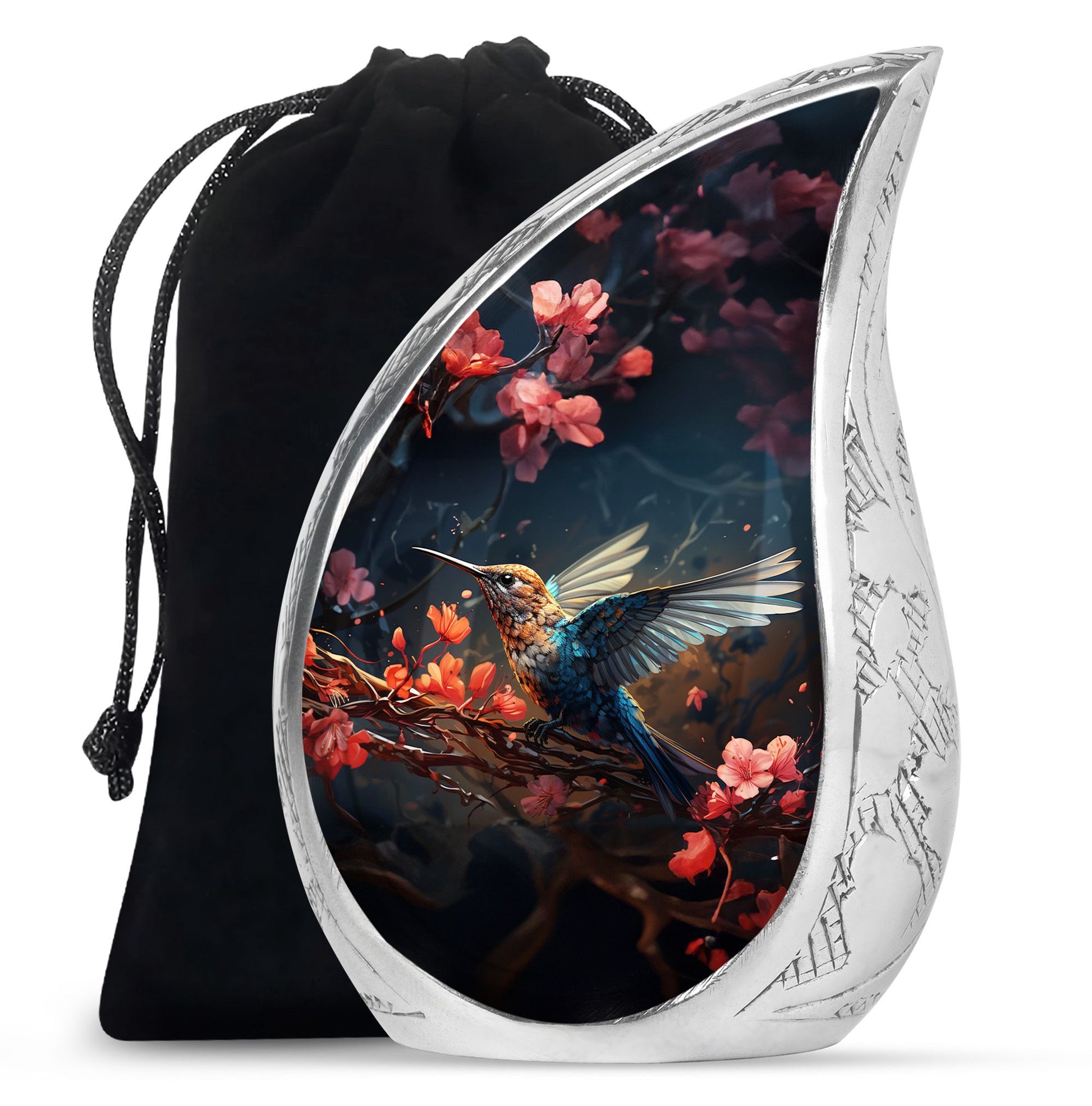 Mystic Hummingbird Cremation Urn - Scenic Ashes Urn For Human Ashes