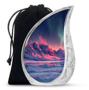 Aurora Snow Valley Urn For Ashes - Beautiful Sky Cremation Urn For Adults Ashes