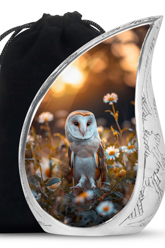 Decorative Barn Owl Urn – Peaceful Burial Urn For Men & Women
