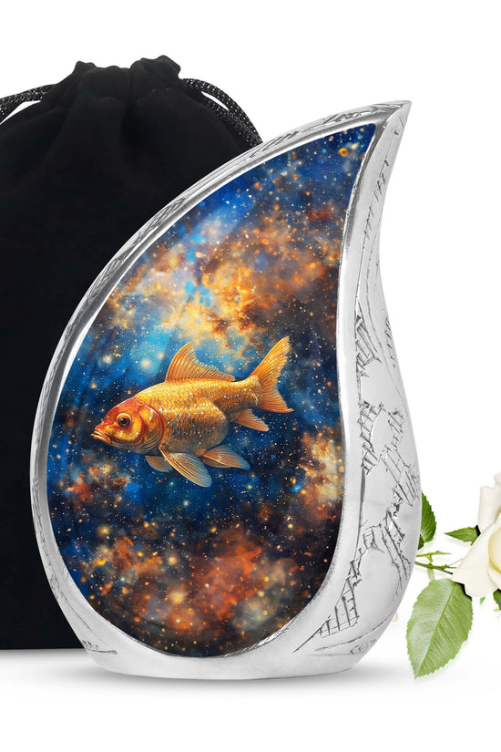 Ocean Fish Funeral Urn - Aluminium Cremation Urn For Adult Ashes
