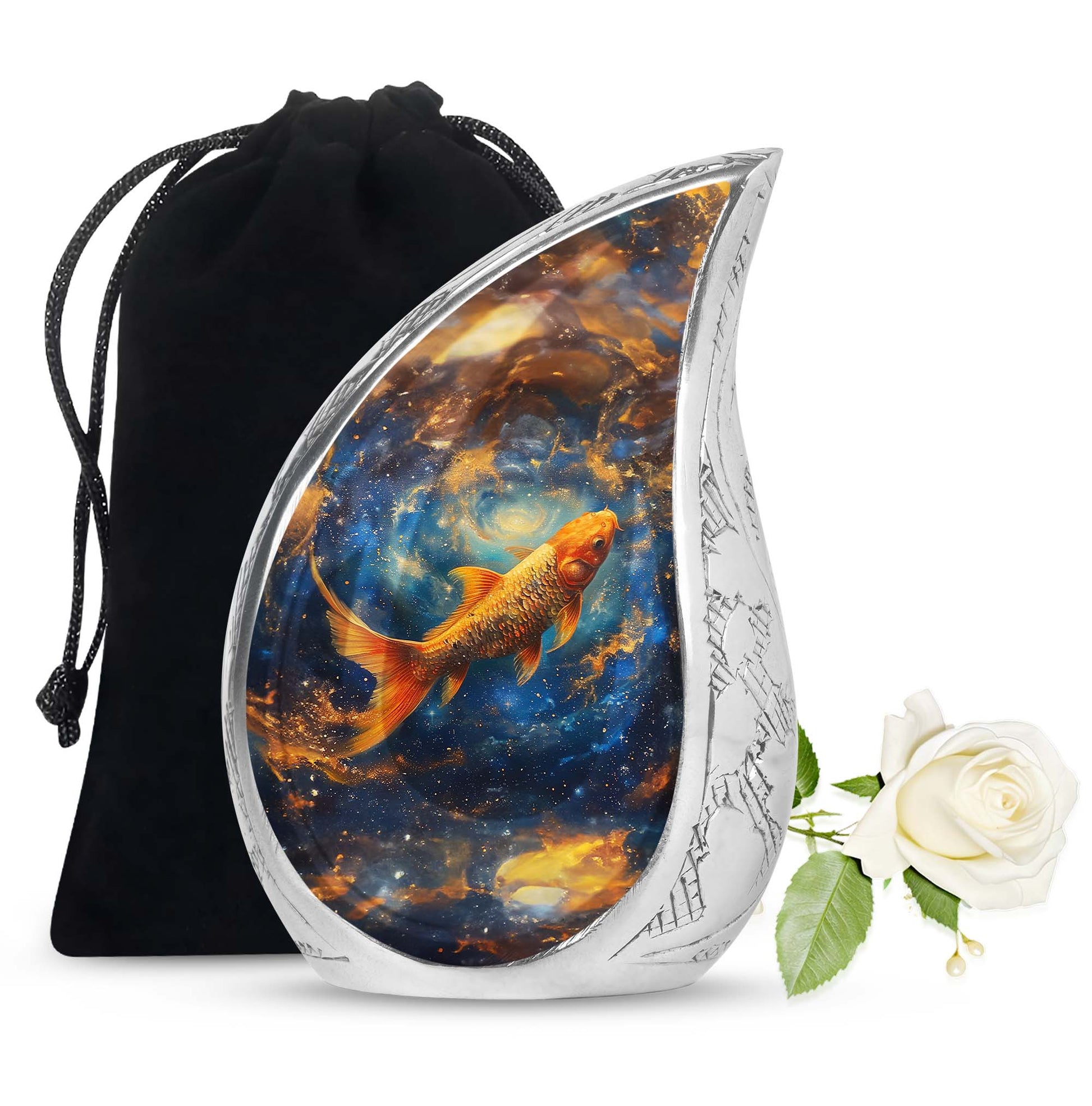 Fish Memorial Urn - Large Funeral Urn For Human Ashes