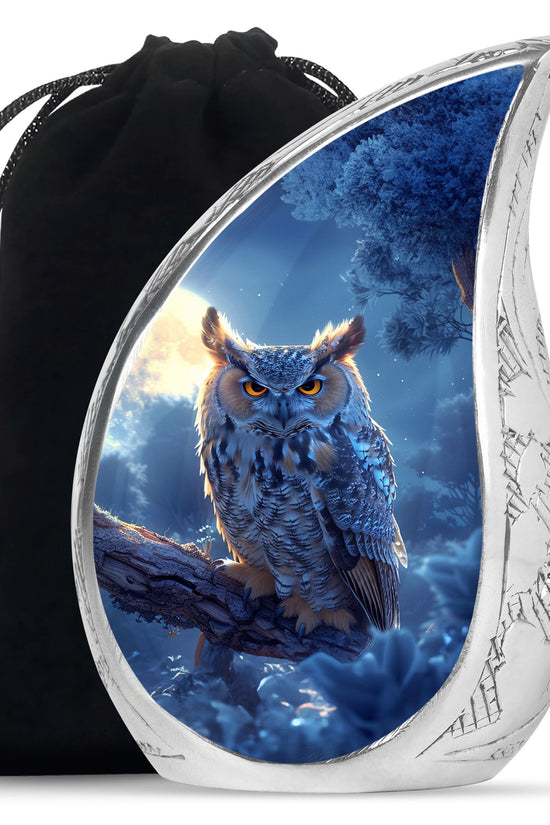 Owl Theme Cremation Urn – Luxury Memorial Urn For Burial