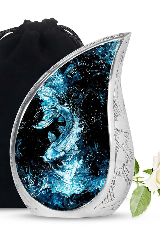 Fish Cremation Urn For Ashes - Nature Burial Urn For Human Ashes
