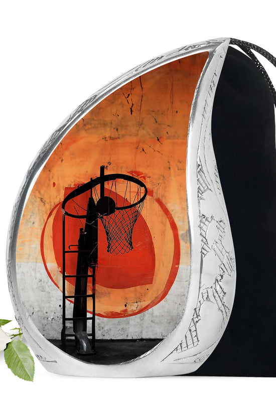 Sports Theme Cremation Urn - Basketball Funeral Urn For Adult Ashes