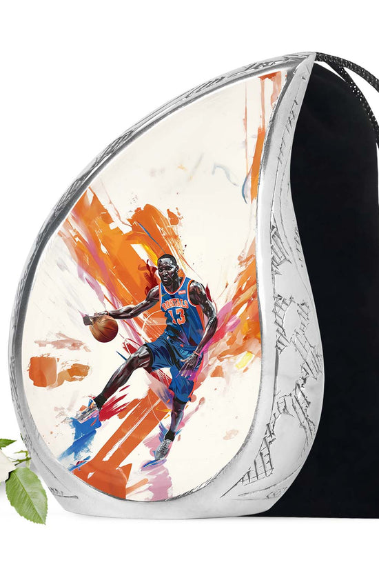Basketball Player Theme Funeral Urn - Large Aluminum Urn For Male & Female