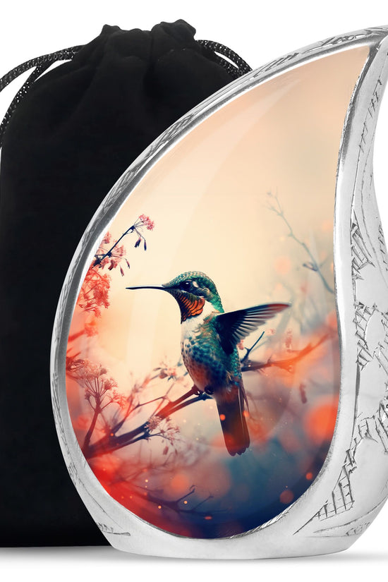 Artistic Hummingbird Memorial Urn - Beautiful Funeral Urn For Male & Female