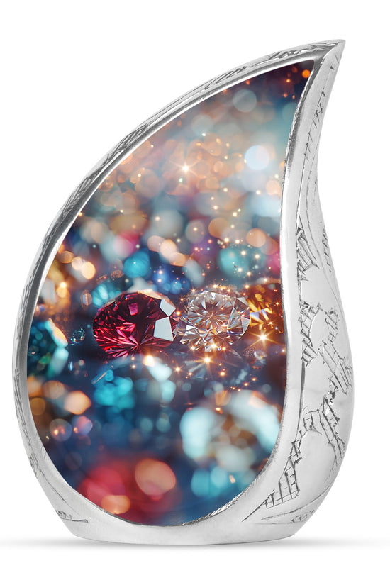 Diamond Funeral Urn – Decorative Cremation Urn for Loved Ones