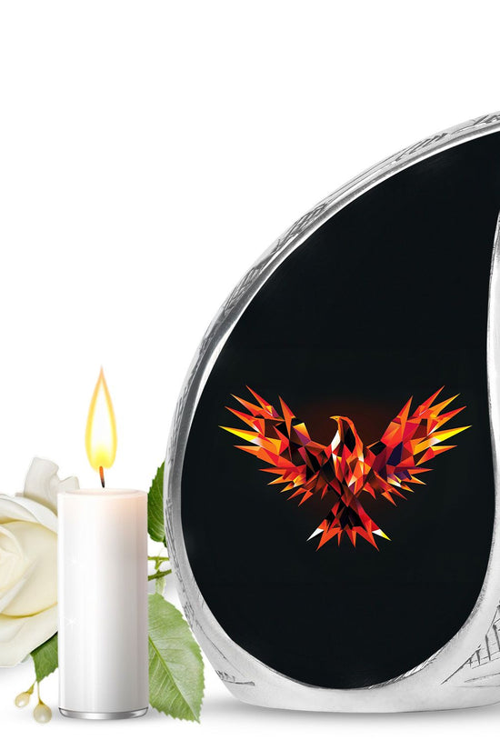 Phoenix Memorial Urn - Large Fantasy Memorial Urn For Ashes