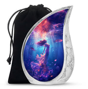 Mystic Mermaid Cremation Urn - Deep Ocean Theme Memorial Urn For Human Ashes