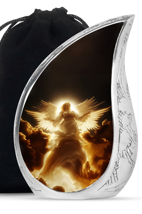 Divine Light Cremation Urn - Beautiful Angel Funeral Urn For Loved Ones