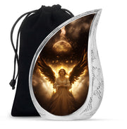 Halo Angel Memorial Urn - Golden Light Funeral Urn For Adult Ashes
