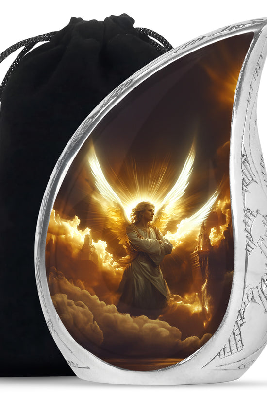 Angel Soul Memorial Urn - Peaceful Tribute of Light & Love Funeral Urn For Ashes