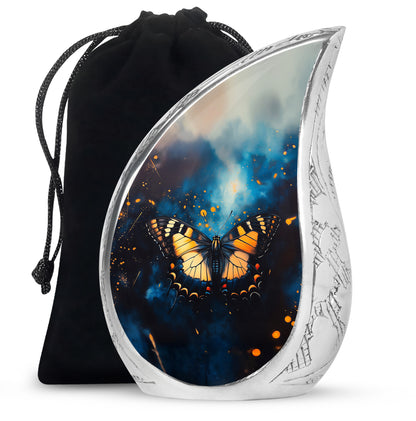 Monarch Butterfly Large Cremation Urn For Ashes For Adult Female