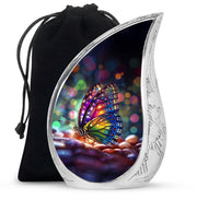 Colorful Butterfly Cremation Ashes Urn - Funeral Urns For Men and Women
