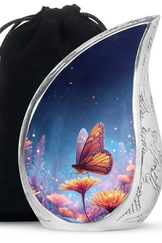 Monarch Butterfly Cremation Urn for Human Ashes For Mom or Dad