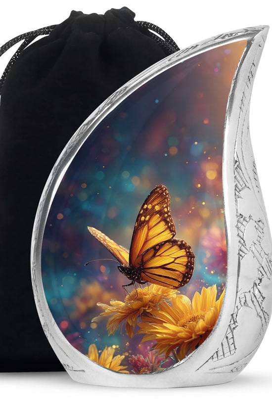 Beautiful Butterfly Cremation Urn - Decorative Urns For Mom Ashes