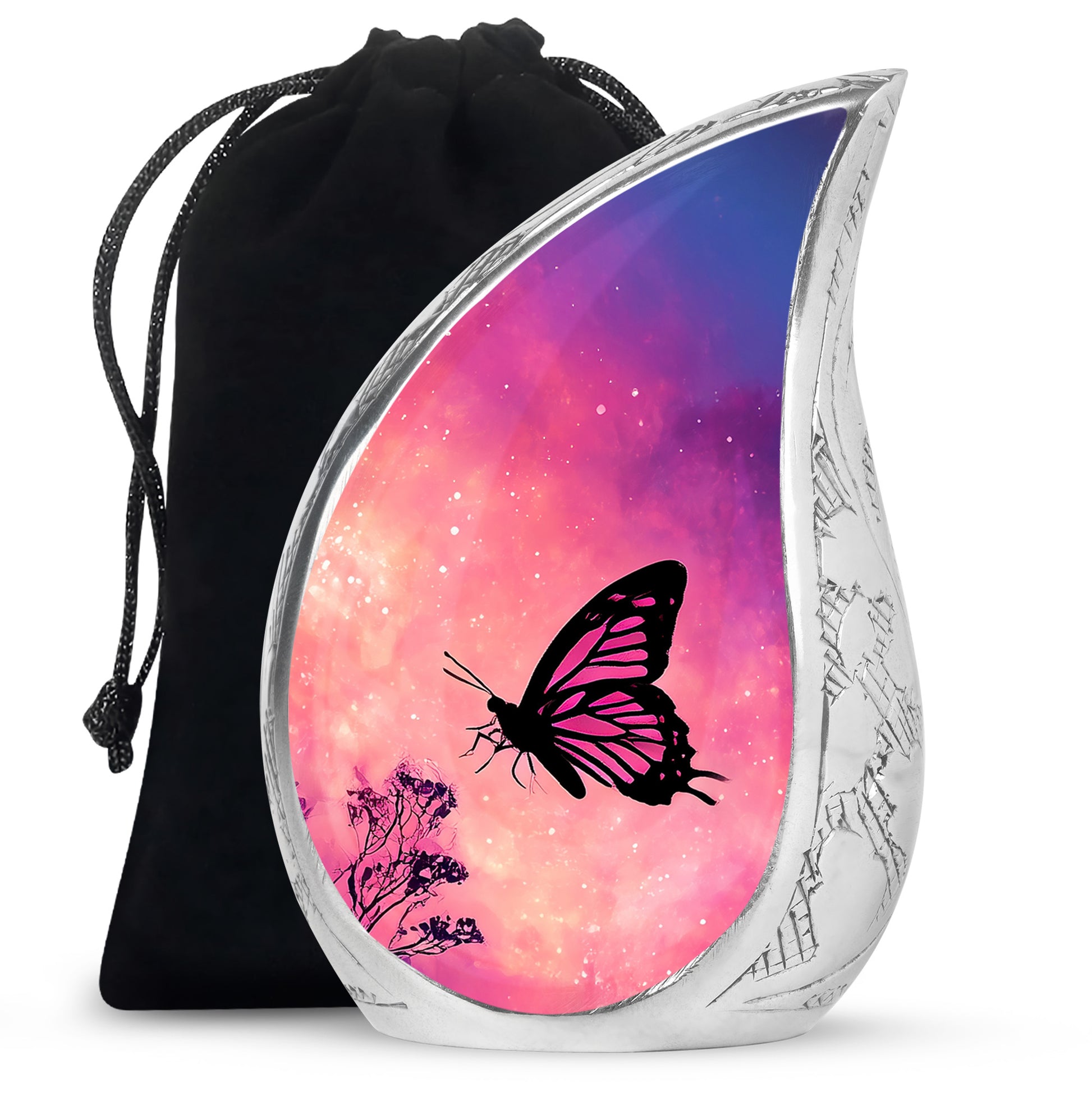 Pink Butterfly Funeral Urn - A Peaceful Tribute For Mom's Ashes