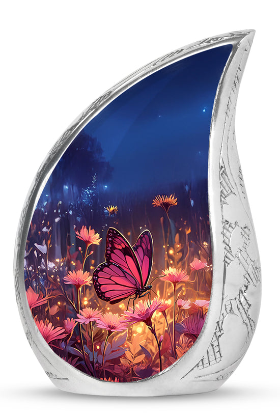 Personalized Blue Butterfly Cremation Urns for Ashes - Captivating 10-inch - Yatskia