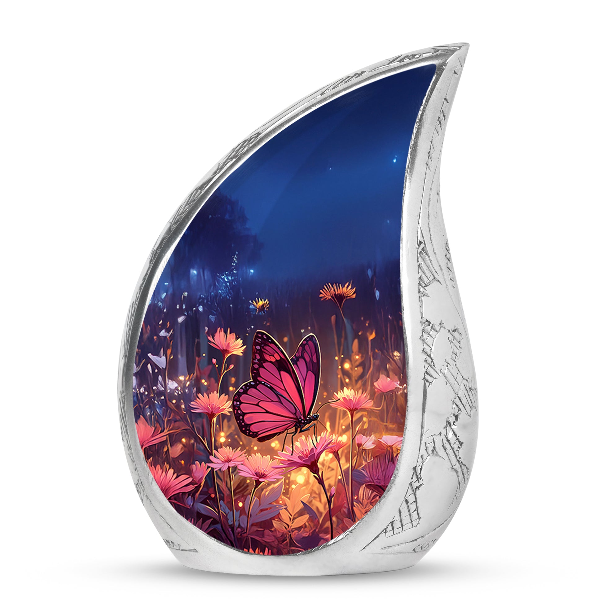 Personalized Blue Butterfly Cremation Urns for Ashes - Captivating 10-inch - Yatskia