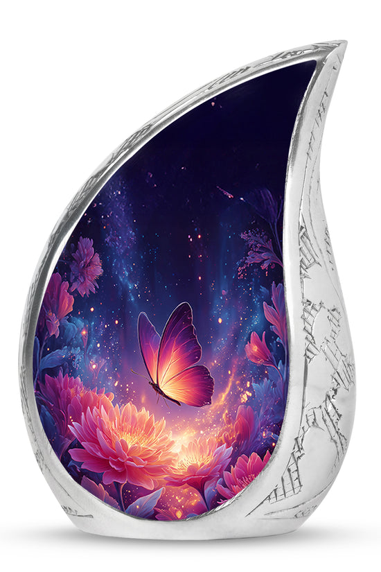 Personalized Blue Butterfly Cremation Urns for Ashes - Enchanting 10-inch - Yatskia