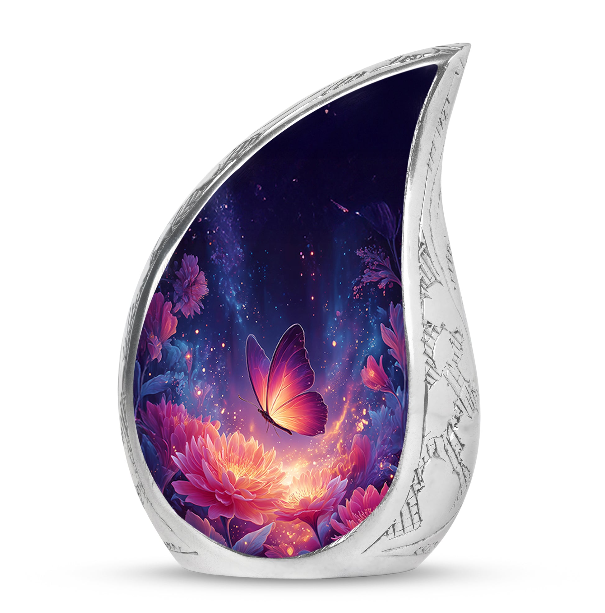 Personalized Blue Butterfly Cremation Urns for Ashes - Enchanting 10-inch - Yatskia